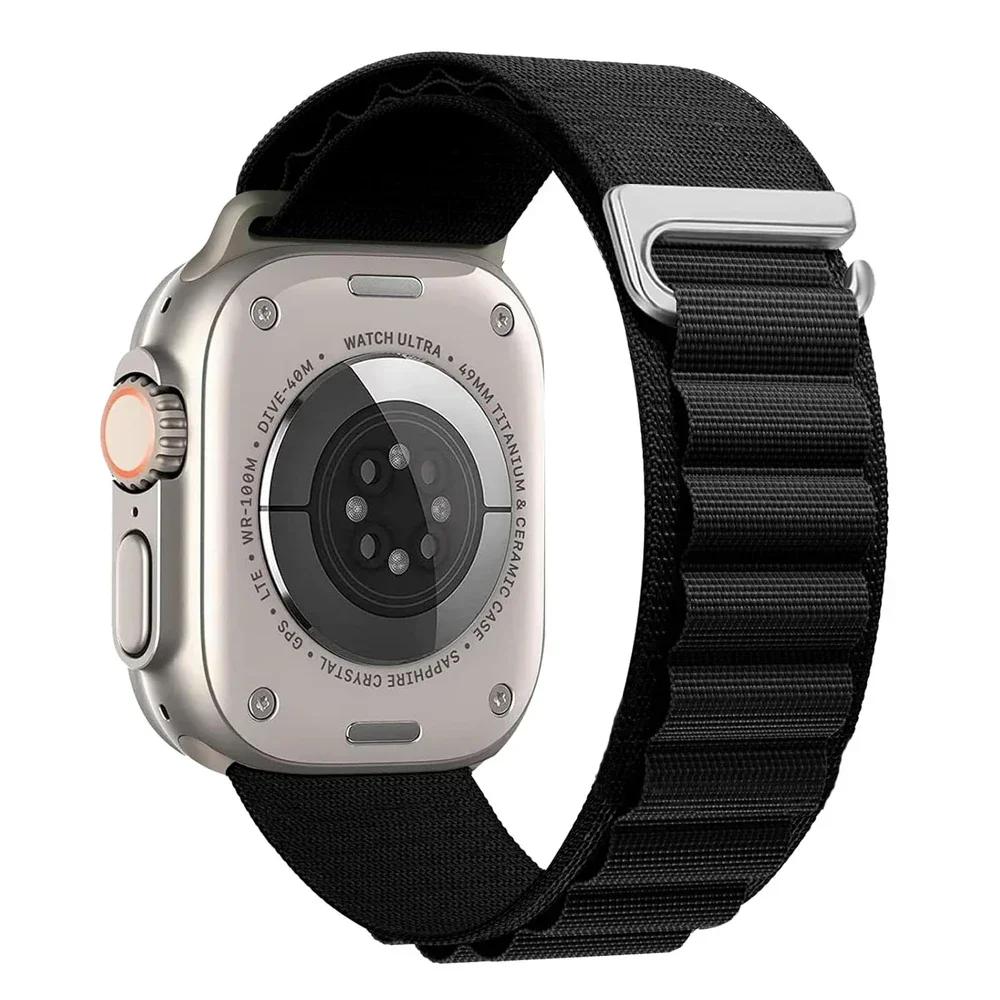 Alpine Loop Strap For Apple Watch Ultra 3 Band 49mm 11 10 9 8 7 46mm 42mm 45mm 41mm Nylon Sport Bracelet iWatch 6 5 SE 44mm Belt