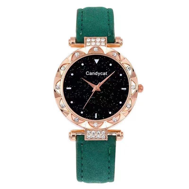 Starry Sky Watch Women's Fashion Trend Simple Casual Women's Watch Student Two-piece Gift Watch