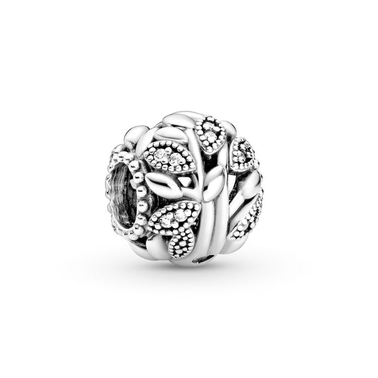 Pandora 925 Silver Hollow Family Tree Charm Unisex Charm 798879C01 Silver