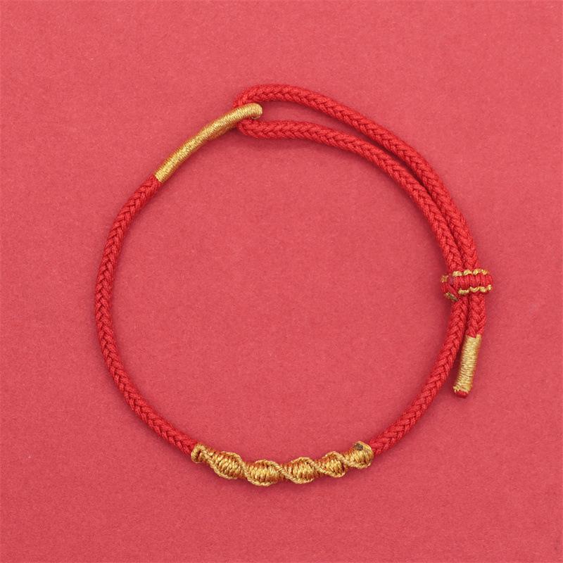 2025 Year of the Snake Red Rope Bracelet: Twelve Zodiac Eight Guardian Gods Hand-Woven for Men & Women