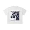 260 GSM Doppelgarn 32er Zählung 100% Baumwolle Jujutsu Kaisen V26 Gojo Druck Unisex Schweres Baumwoll-T-Shirt