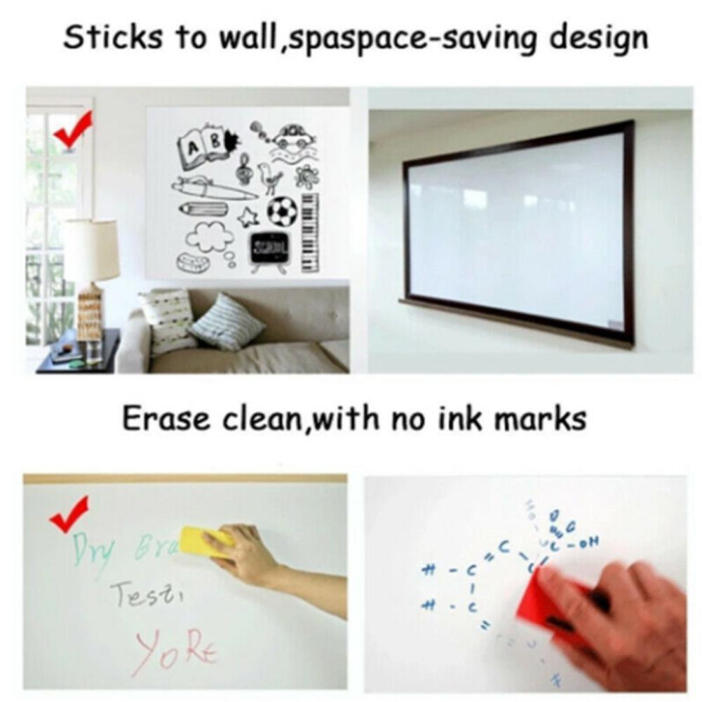Erasable Whiteboard Blackboard Sticker PVC Teaching Wall Adhesive Whiteboard Graffiti Whiteboard Sticker Reminder Message Board