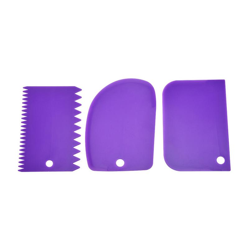 

3 шт. скребок для крема, набор для самостоятельной кухни, прямоугольный зубчатый резак для крема, пластиковый скребок для торта, инструменты для выпечки помадки