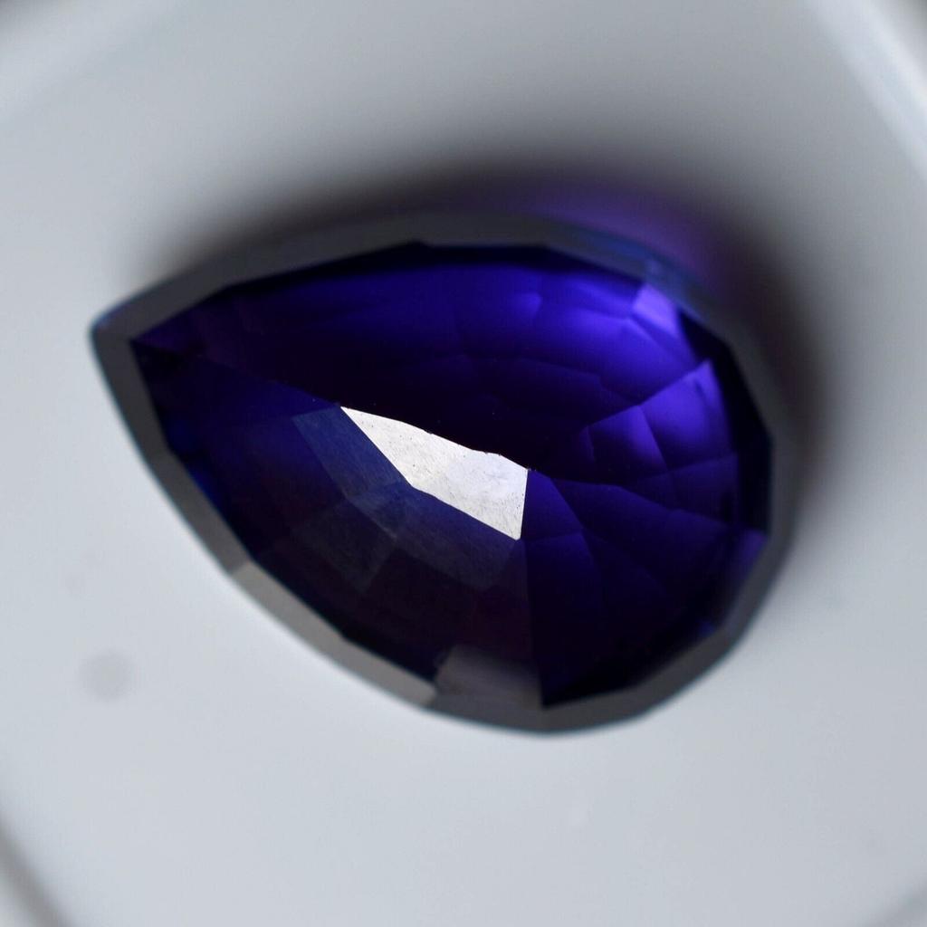 Natural Purple Tanzanite Loose Gemstone 9.65 Pear Shape for Jewelry Making and Gem Collections