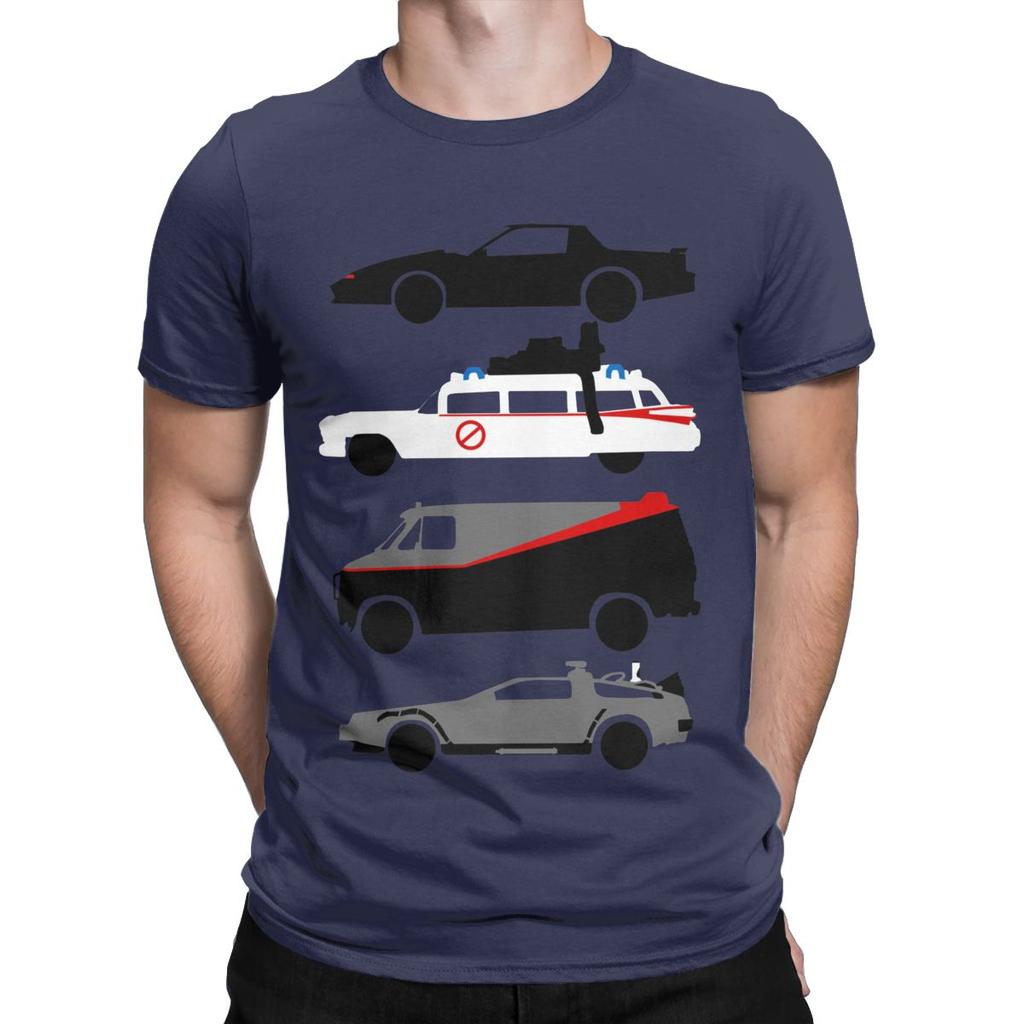 Knight Rider Kitt Outatime The A-Team T Shirt for Men Cotton T-Shirt The Car's The Star Tee Shirt Clothes