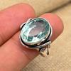 Amazing Aqua Apatite Gemstone 925 Sterling Silver Handmade Jewelry Ring For Gift