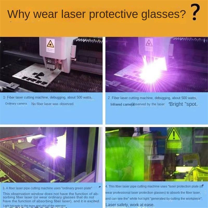 Lunettes de protection coupe-vent pour soudage électrique au laser soudage à l'arc à l'argon deux lunettes de protection 1064 nm