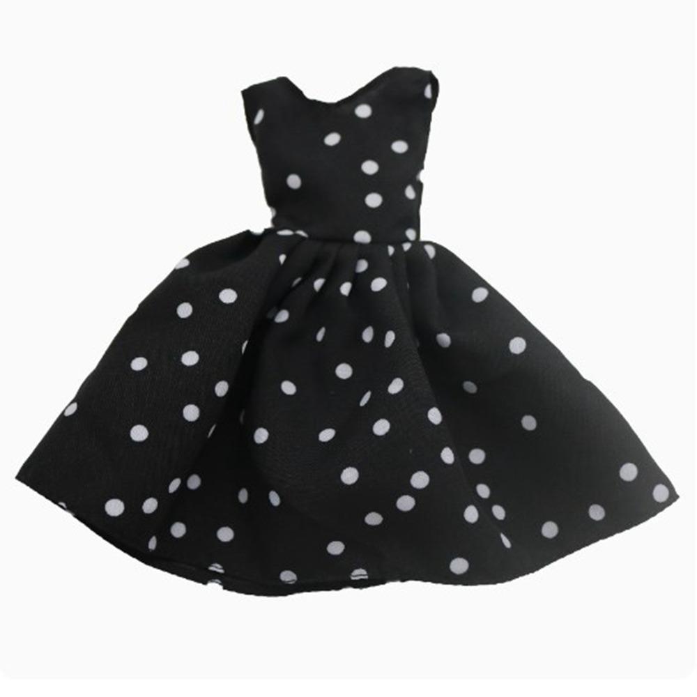 

Fashion Striped Dresses Handmade Girl Dresses Clothes Doll Polka Dot Skirt for 30cm Doll 3