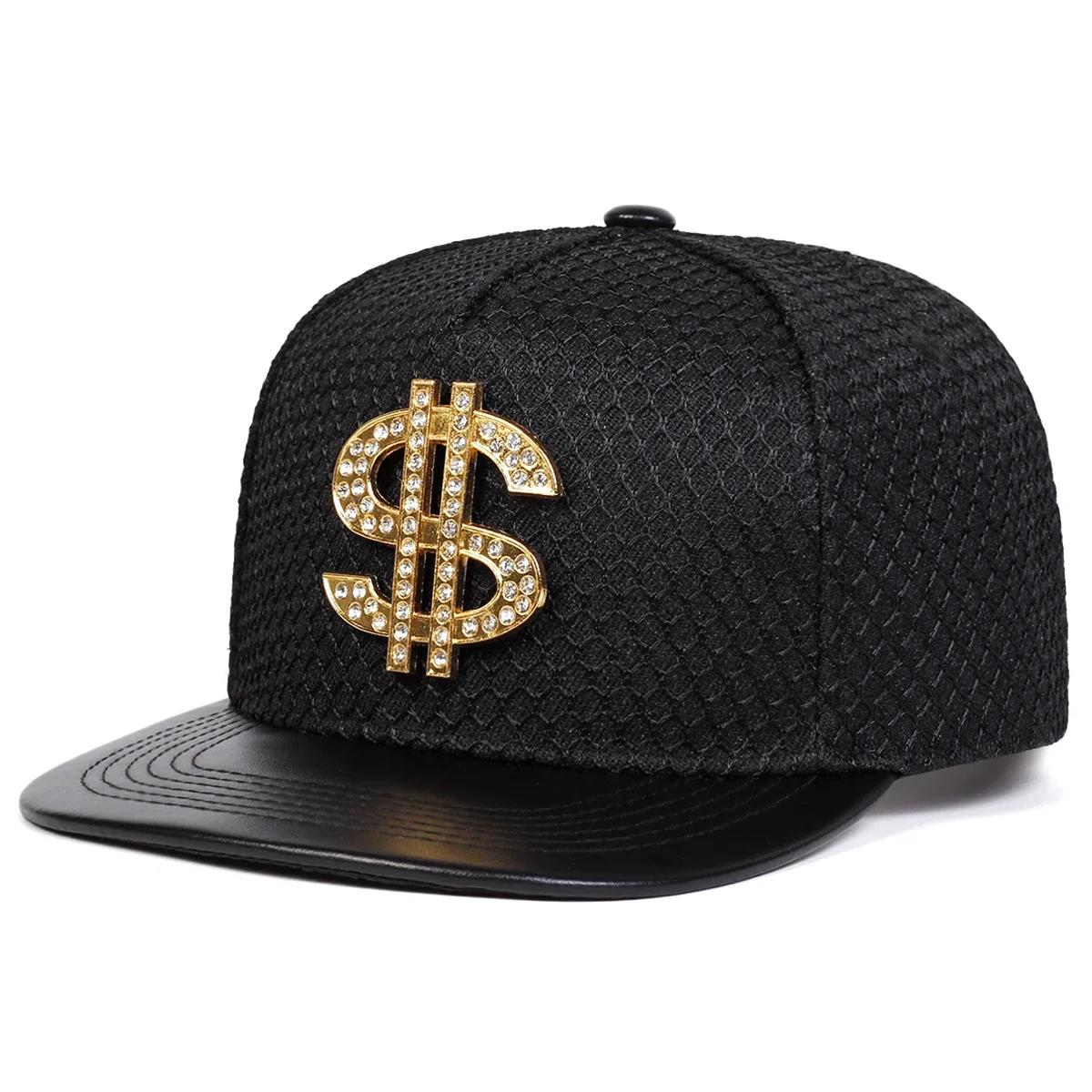 Unisex Usd Buchstabenetikett Hip-Hop Hüte Mode Frühling Herbst Outdoor Verstellbar Lässig Baseballkappen Sonnenschutzhut black