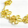 Trendy Flower Link Bracelet For Women Gold Plated Lucky Flowers Bracelet Jewelry Women Elegant Jewelry Gift