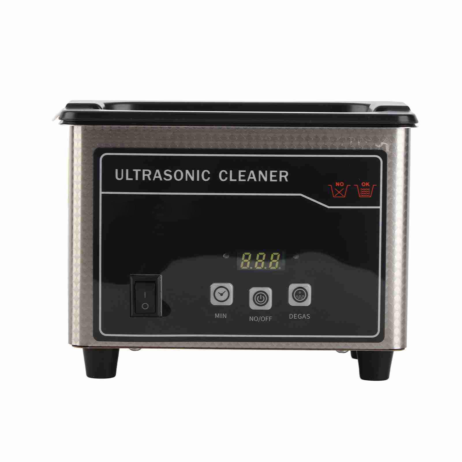 

40 кГц 800 мл очиститель большой емкости портативный малошумный ультразвуковой очиститель для стеклянных ювелирных изделий