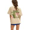 T-shirt con Stampa Posteriore Carina Y2k Amante del Matcha Vestibilità Larga Estetica Streetwear Grafiche Divertenti Maglietta Foodie Moda Donna Top Regali