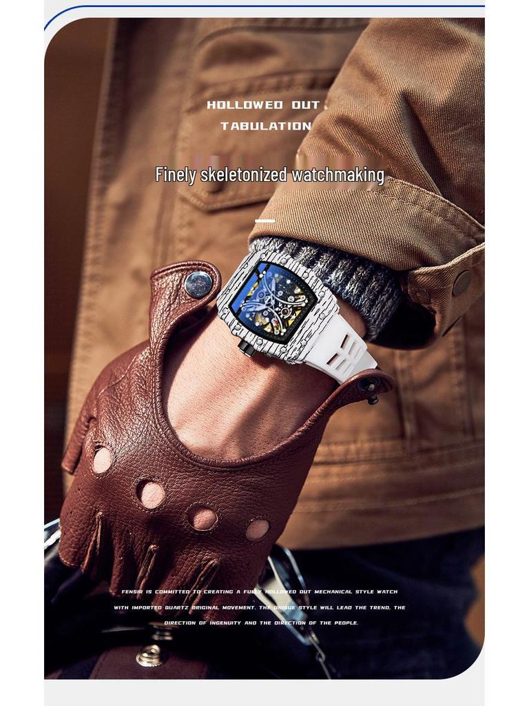 Richard Herzog von Lothringen Herren Wasserdichte Automatische Mechanische Uhr