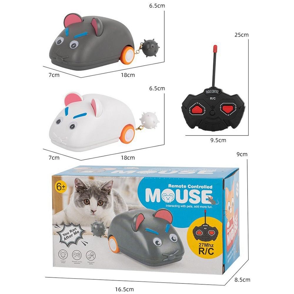 Wireless Remote Pet Simulation Toy Pet Play Simulated Mouse Racer Toy Cat Entertainment Mouse Remote Control Racer