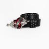 Unisex Jeansgürtel Schwert Rotes Herz Gothic Mode Gürtel Für Frauen Designer Luxus Schwarzer Nieten Punk Accessoire Herren Gürtel Männlich