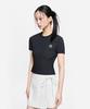 Emelbi Women'S Basic Street Rib Short Sleeve Knit Ny (Black)