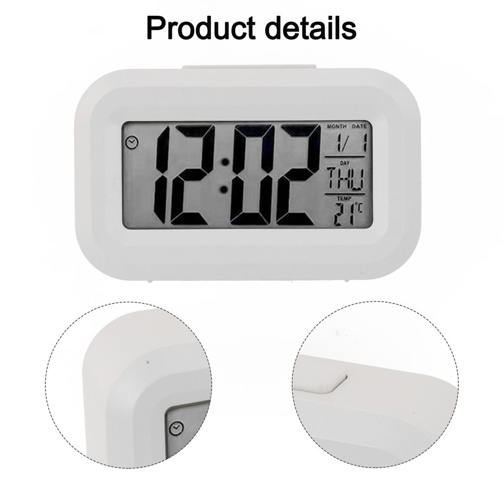 9*2.5*5.5 Cm Digital Alarm Clock Date Temperature Display For Home/Office