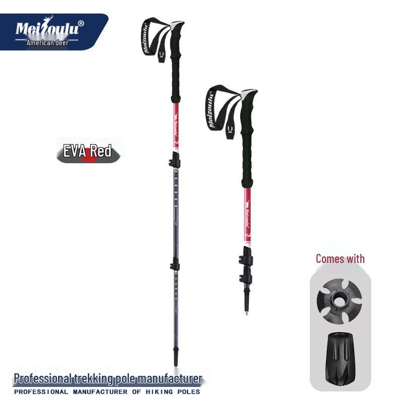 Carbon Fiber Folding Trekking Poles - Lightweight & Durable for Outdoor Hiking and Trail Running
