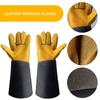 Wear-resistant Cowhide Welding Gloves Fire Protection Welder Work Gloves  Safety Protection