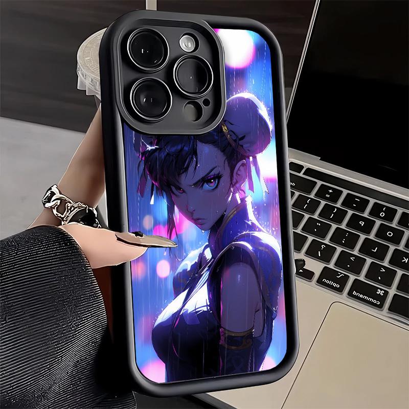 Phone Case for iPhone 17 Air 16E 15 16 Pro Max ChunLi S-Street F-FighterS Cover 14 Plus 13 12 Mini Soft Shell Silicone Fundas