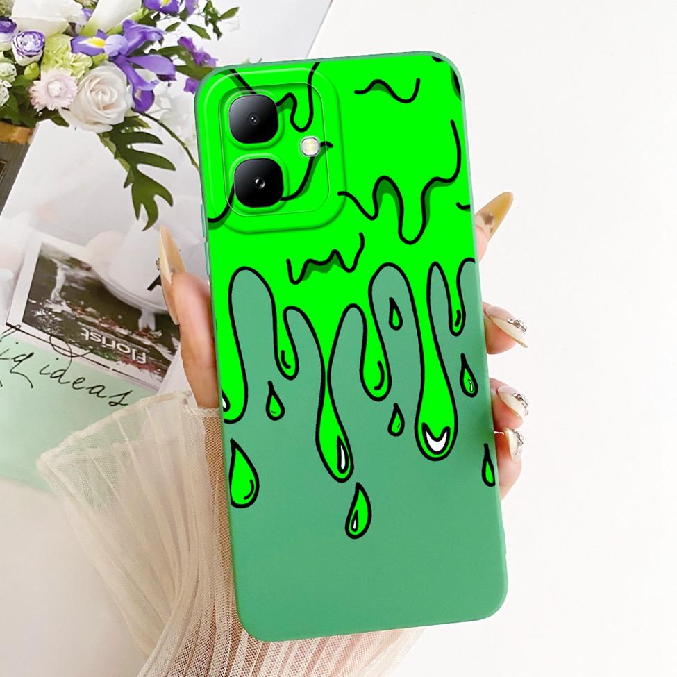 For Infinix Smart20 X6840 X6840B Phone Case For Infinix Smart 20 Cover Luxury Fashion Cute Cartoon Funny Painted Silicone Casing