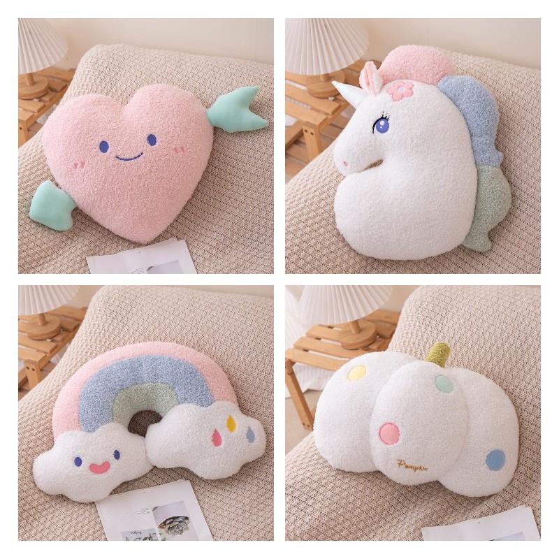 Cute Cloud Shaped Plush Sofa Pillow For Sweet Home Decor Lovely Bedroom And Living Room Backrest Cushion