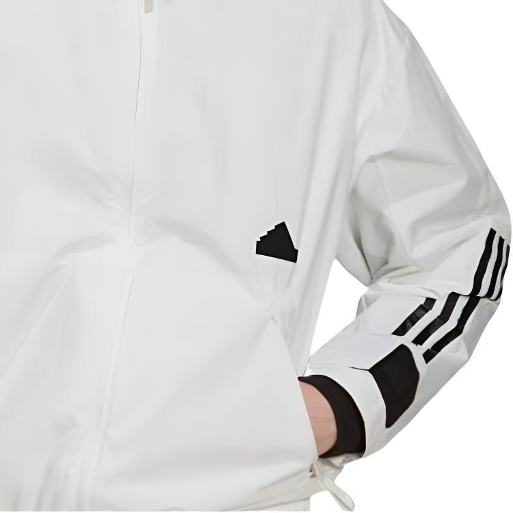 adidas 3-Stripes Storm Jacket 'White' Men's HN1928