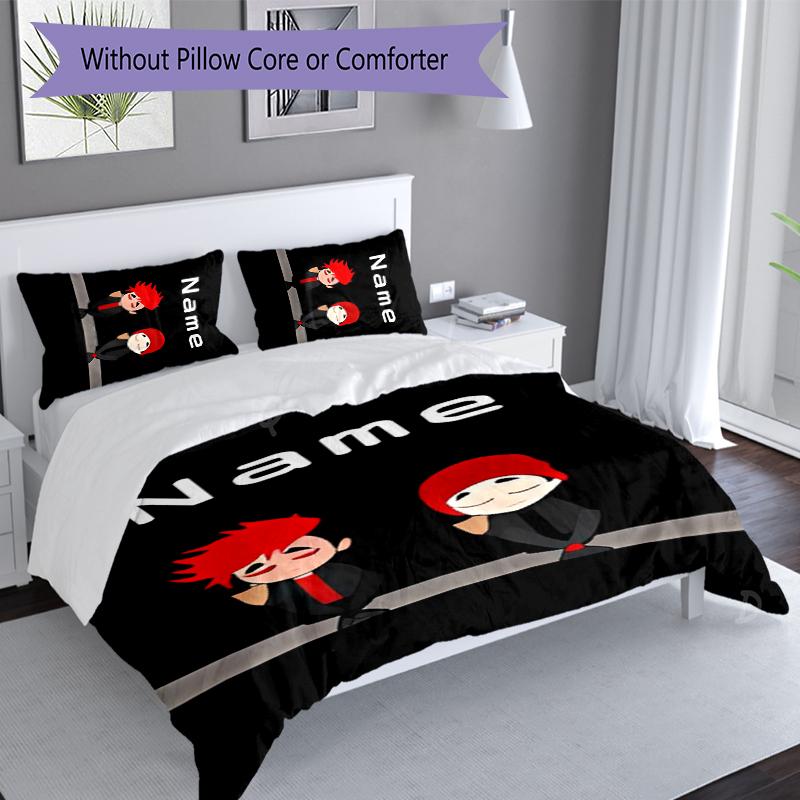 3pcs Custom Name twenty one pilots Bedding Set,Includes 1 Duvet Cover and 2 Pillowcases,All-season Bedroom Decor