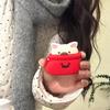 For Airpods Case,Red Sock Dog Case For Airpods Pro Case,Soft Silicone Earphone Cover For Airpods Pro 2 Case For Girls/Women