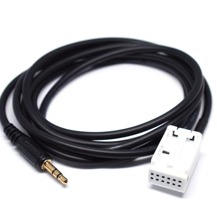 12-Pin AUX Audio Cable for BMW Car Stereo: E60, E61, E81, E91 Series