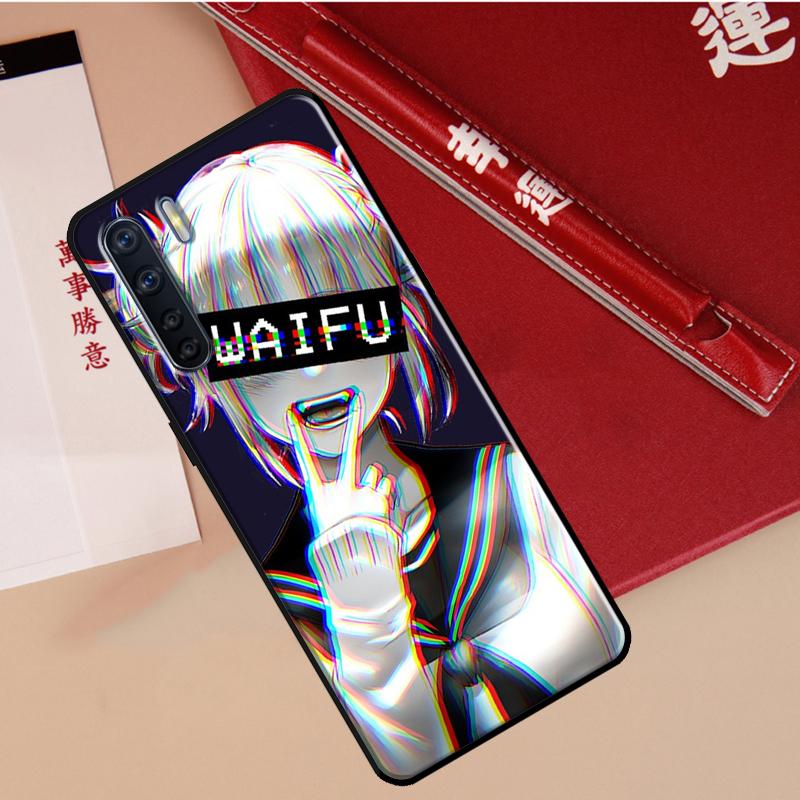Anime Waifu Girl Case For Oppo A78 A38 A80 A60 A40 A18 A98 A58 A96 A76 A16 A94 A74 A54 A15 A17 A57 A77 A5 Pro