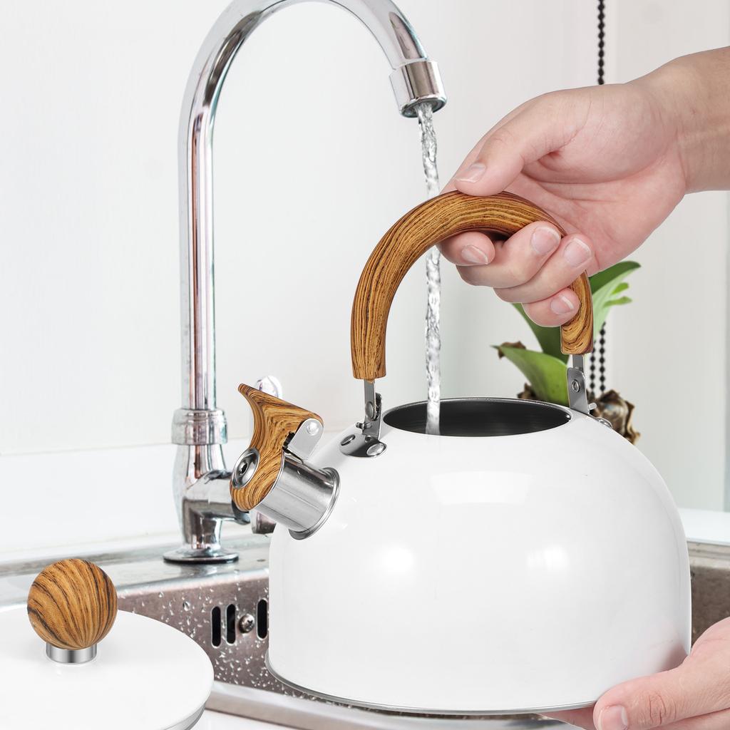 Βραστήρας τσαγιού 3/2 λίτρων με λαβή κατά του εγκαυμάτων Ανοξείδωτος βραστήρας τσαγιού από ανοξείδωτο ατσάλι Κατηγορία τροφίμων Κορυφαίος βραστήρας τσαγιού