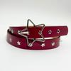 Y2K Punk Star-Studded Wide Belt - Multi-Strap Hole Adjustable Waistbelt for Women's Jeans, Alternative Gothic Accessory