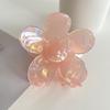Elegant French-Style Acetate Flower Claw Clip for Women - 2024 High-End Shark Clip