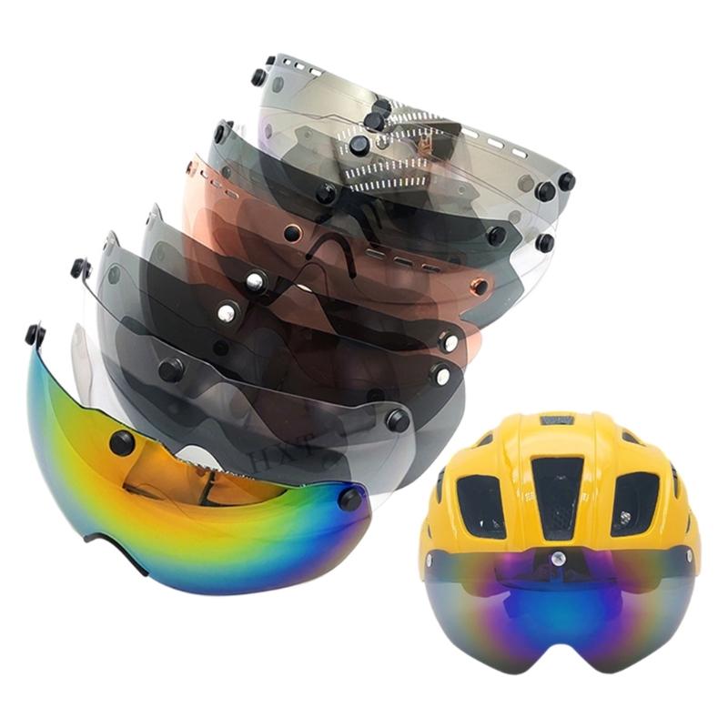 Magnetic Visors Lens For Motorcycle Helmets Featuring High Transparency Anti Fog Coating And Easy Installation PC Lens