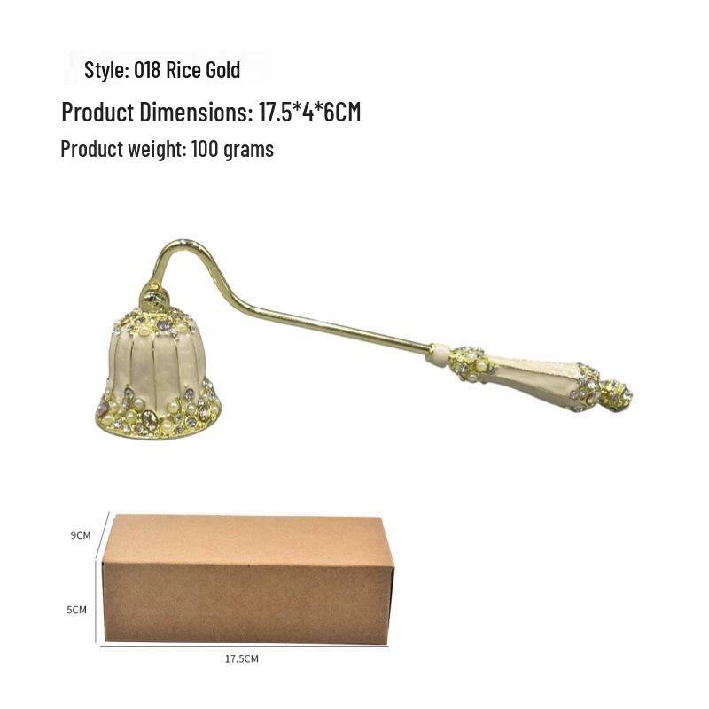 European Retro Handheld Candle Snuffer and Cover, Light Extinguisher Bell Tool, Perfect for Gifts.