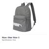PUMA Polyester Backpack Unisex Gray 077482-03