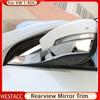 4Pcs Car Rearview Side Mirror Cover Trim Frame Sticker for Volkswagen VW T-ROC TROC 2018    2022 2023