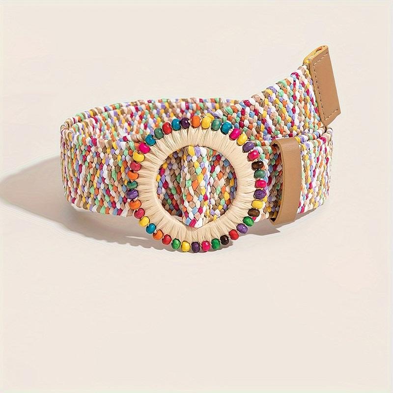 Belts for Women Corset Women's Wide Belt Webbing Belt for Dresses Women Grass Woven Waistband 5CM Women's Trousers Belt BF010