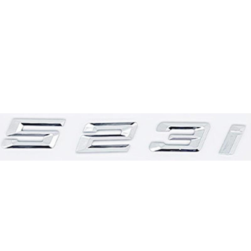 Car 3D ABS Trunk Letters Logo Badge Emblem Decal Sticker For BMW 5 series 520i 525i 528i 530i 535i 540i E39 E60 E61 F10 F11 G30