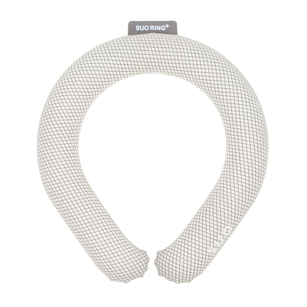 

SUO RING Plus L Сделано в Японии Запатентованное охлаждающее кольцо для шеи Защита от тепла Холодное мгновенное охлаждение Долговечные прохладные товары для охлаждения Умное кольцо для льда Холодный лед серый