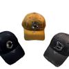 Spring and Summer New Heavy Industry Rhinestone Letter Washed Hole Baseball Cap American Personality Small Fragrance Gradual Change Cap Woman