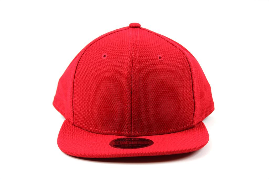 New Era Diamond Era SCARLET Snapback Flat Cap for Men and Women