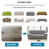 Einfarbige Sofabezüge für Wohnzimmer Elastischer Stretch Stuhlbezug Couchbezug 1/2/3/4 Sitzer Eck-L-Form Sofa Benötigt 2 Stück kaufen