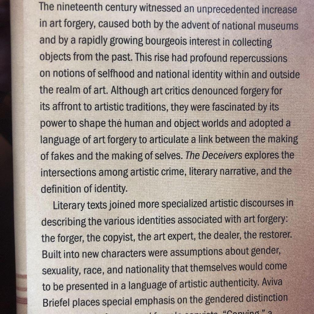 [USED] The Deceivers: Art Forgery and Identity