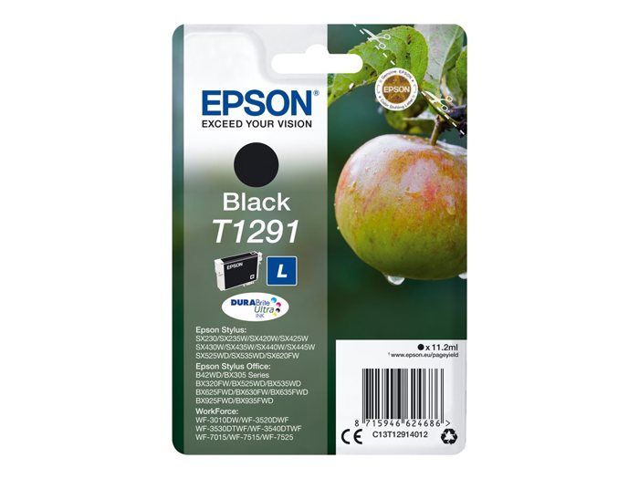 Cartouche d'encre epson pomme t1291 noir