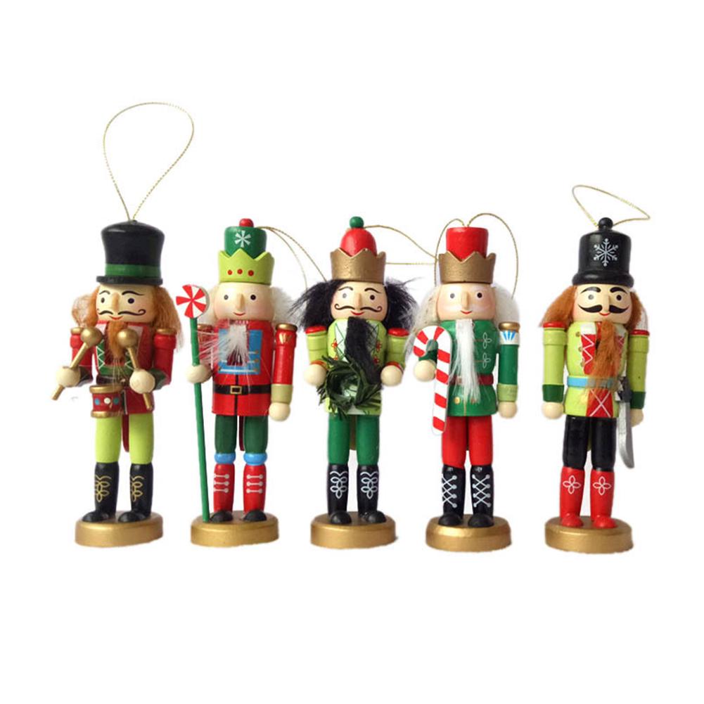 38cm Wooden Nutcracker Doll Prince Handcraft Decoration Christmas Gifts Toy