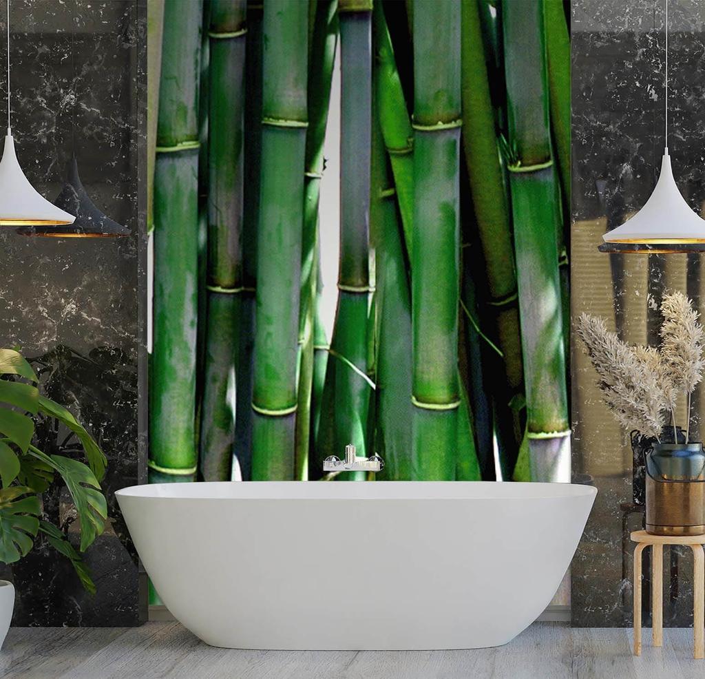 Wallpaper Green Bamboo Texture