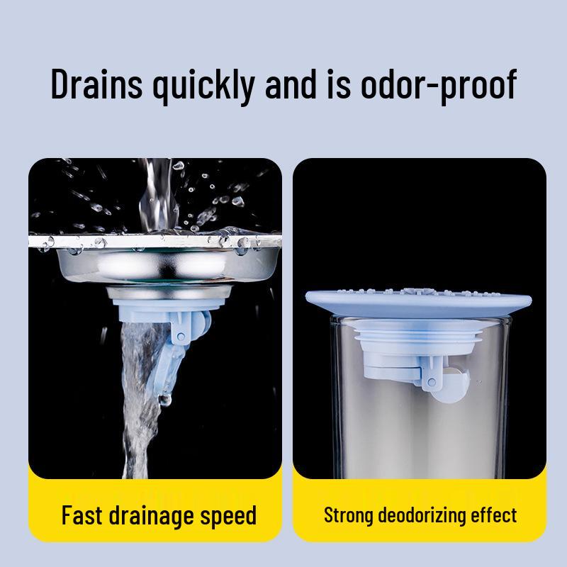 Universal Anti-Odor & Insect-Repellent Sewer Cover for Bathroom Drains