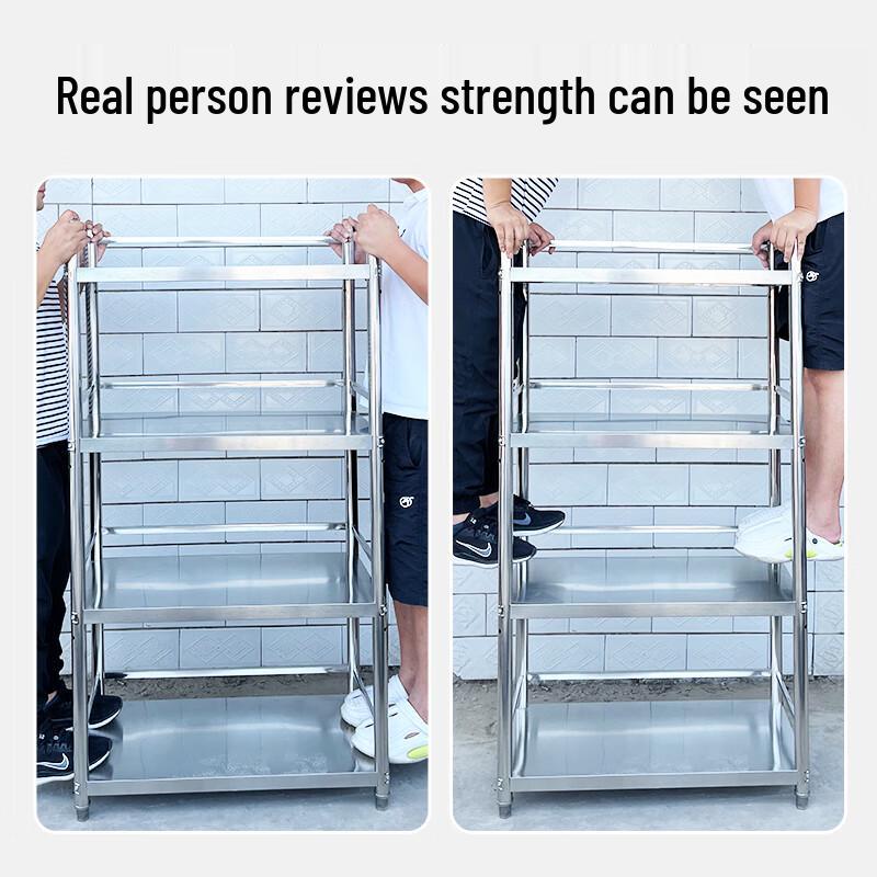Heavy-Duty 5-Tier Stainless Steel Kitchen Storage Rack